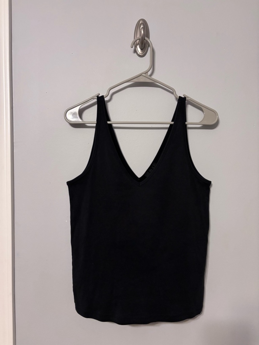 J. Crew Black V-Neck Tank Top